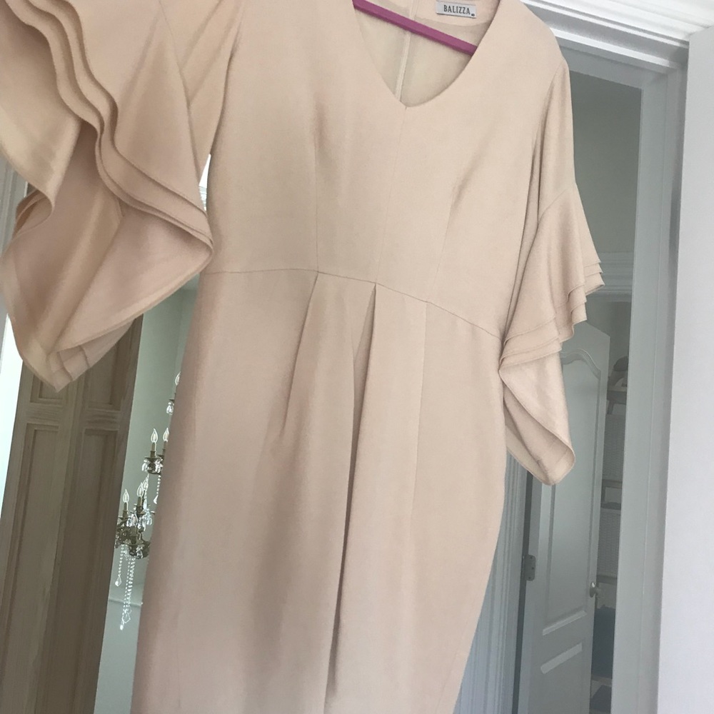 Balizza Italian designer dress with bell sleeves